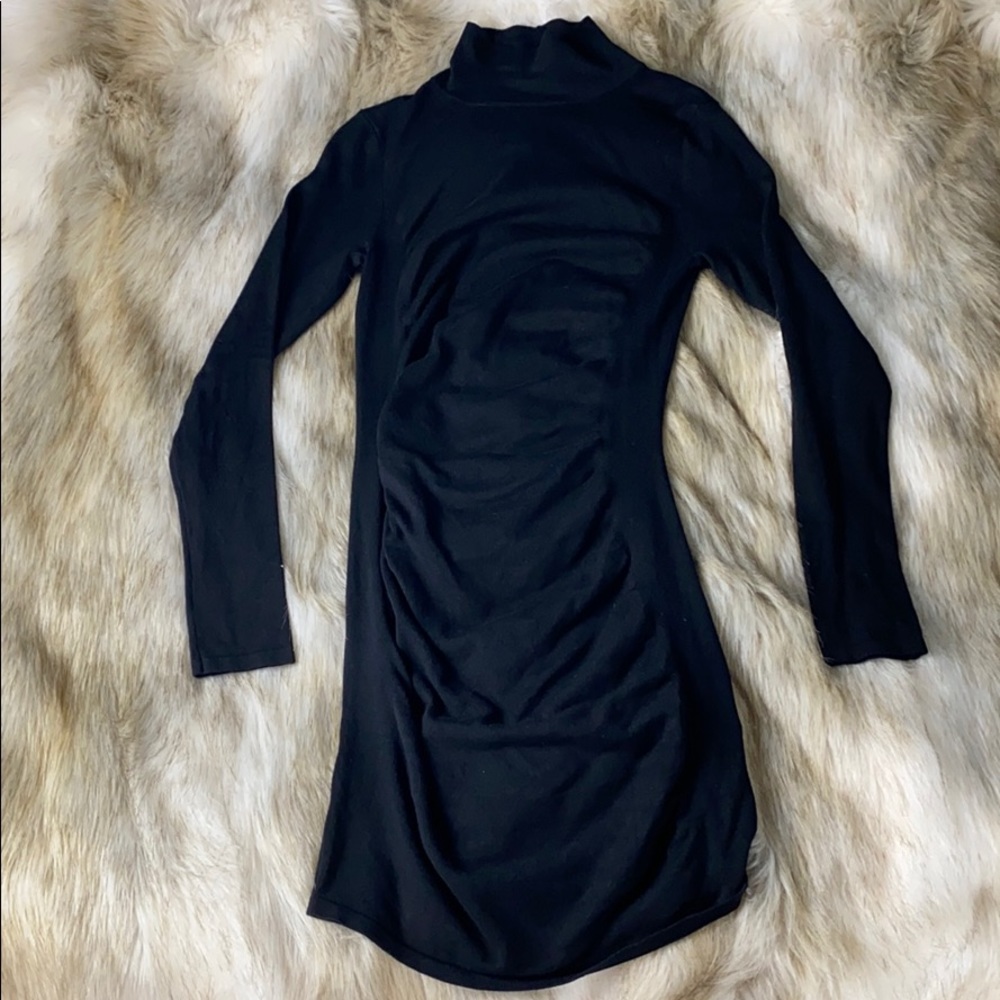 Express Turtle Neck Long Sleeve Mini Dress, Size Small - Picture 5 of 9